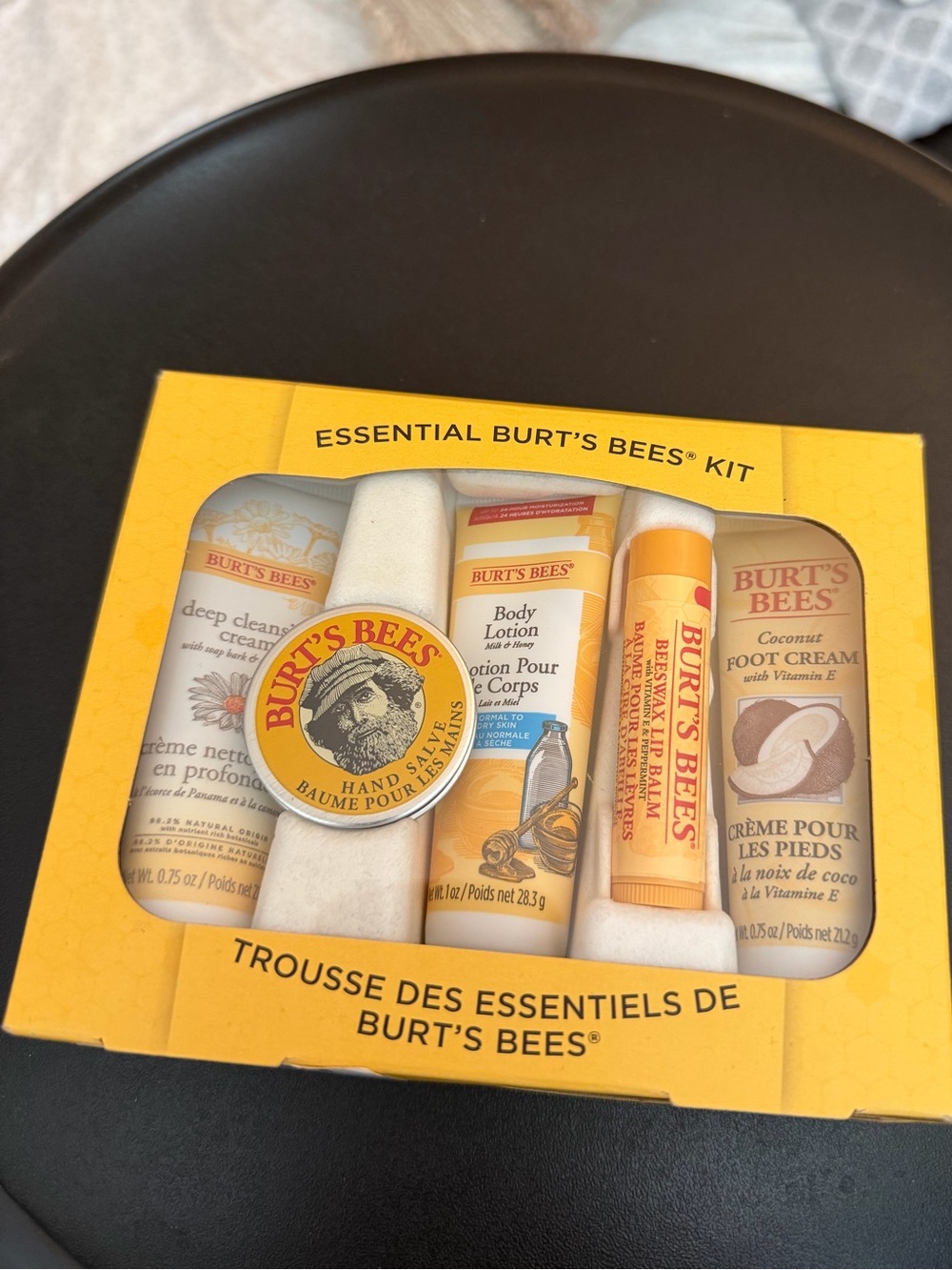 Burt's Bees Yellow Bath & Body Essentials Gift Kit